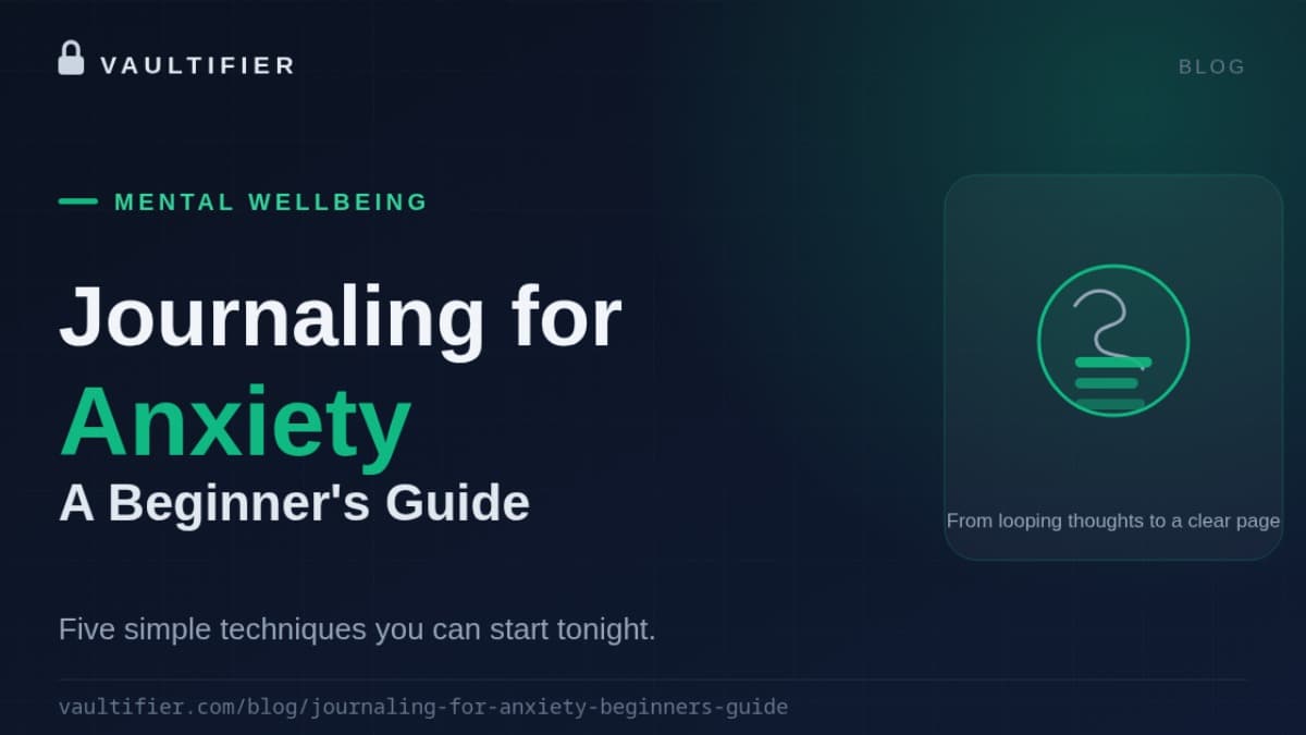 Journaling for Anxiety: A Beginner's Guide
